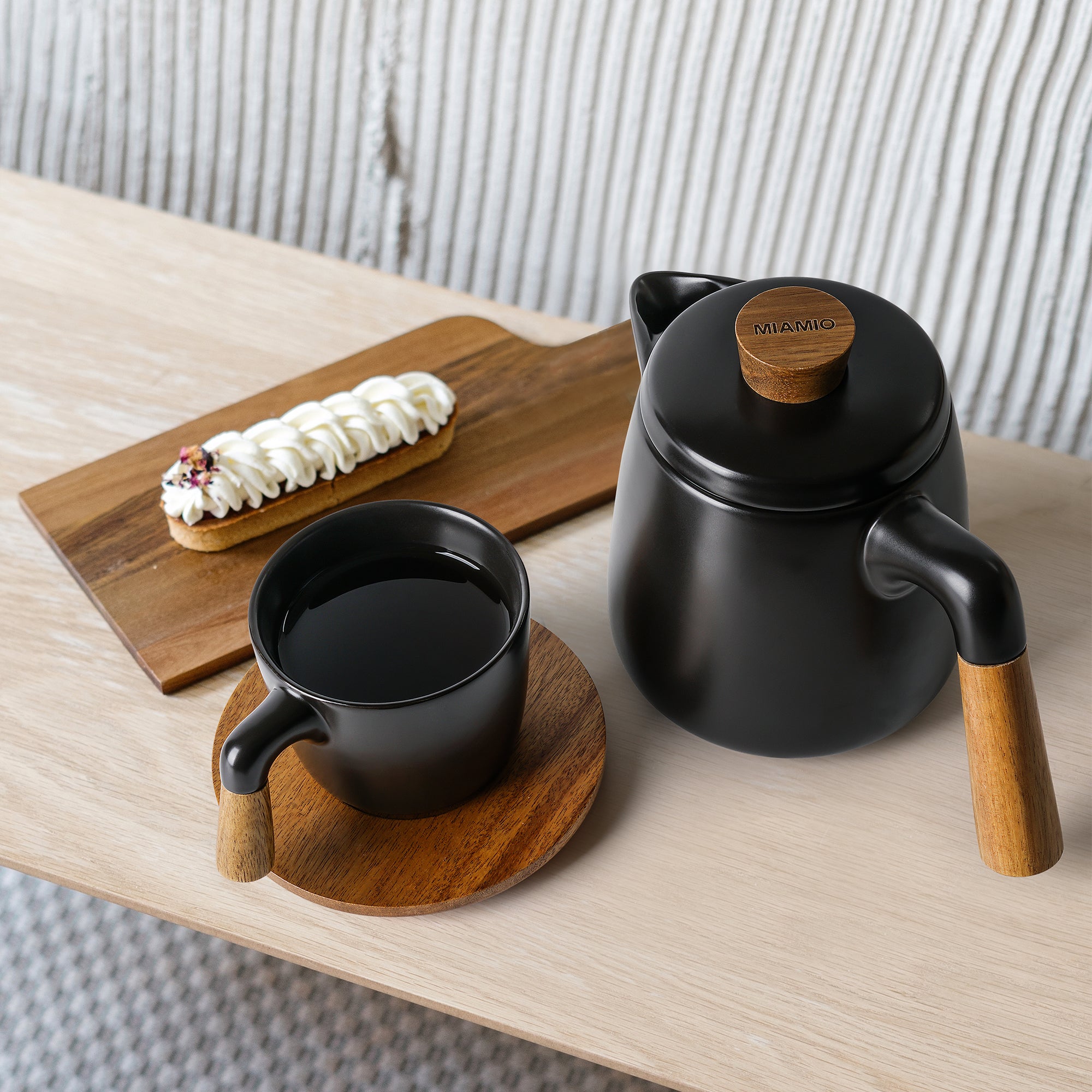Rundum Servier Set – Teekanne mit Tassen & Milch und Zucker Set