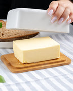 Butterdose mit Bambusdeckel