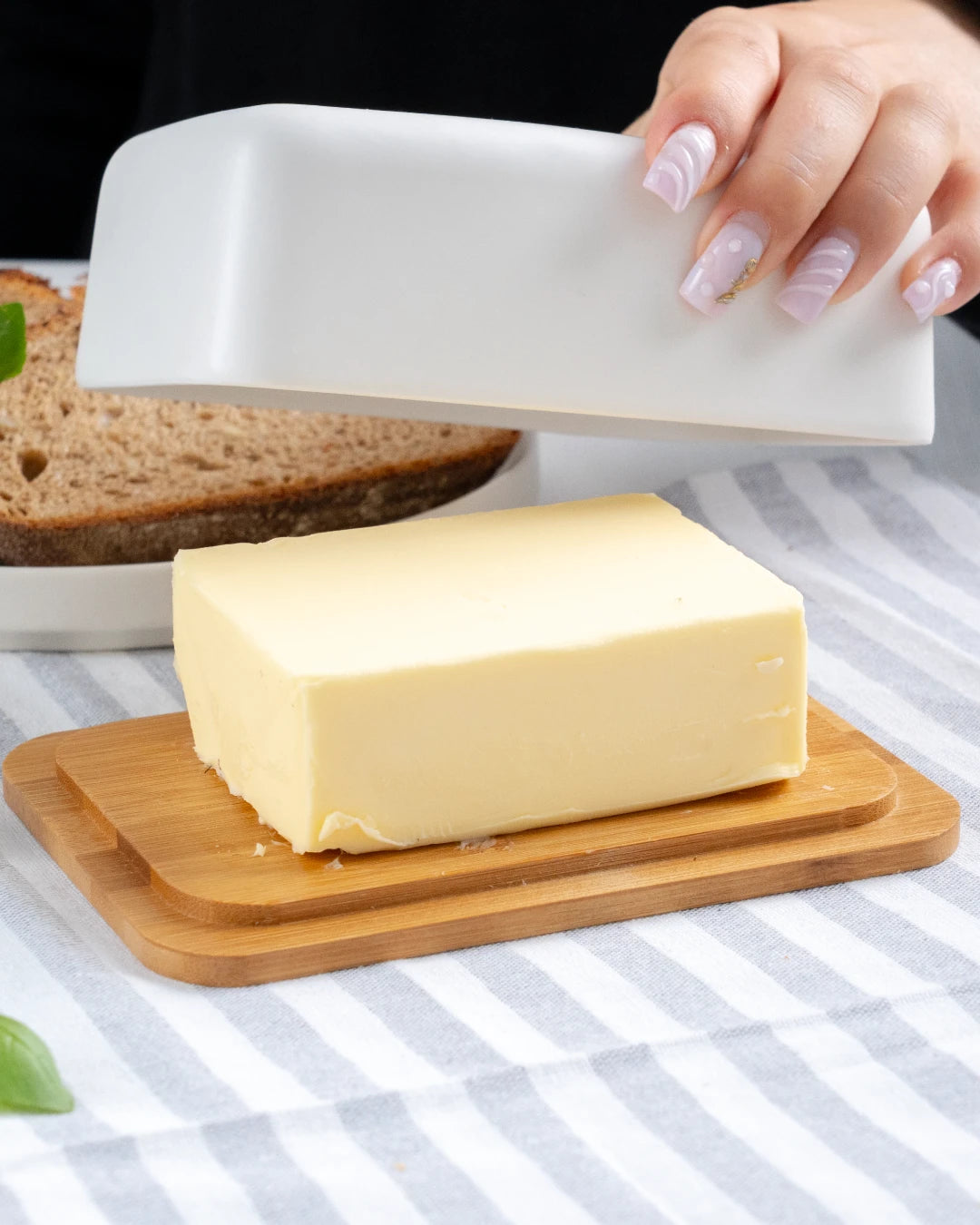 Butterdose mit Bambusdeckel