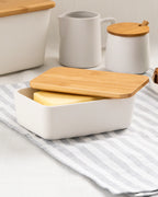 Butterdose mit Bambusdeckel