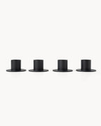 Kerzenhalter Metall 4er Set Ø 2,2 cm