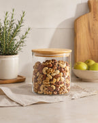Vorratsglas mit Holzdeckel 650 ml