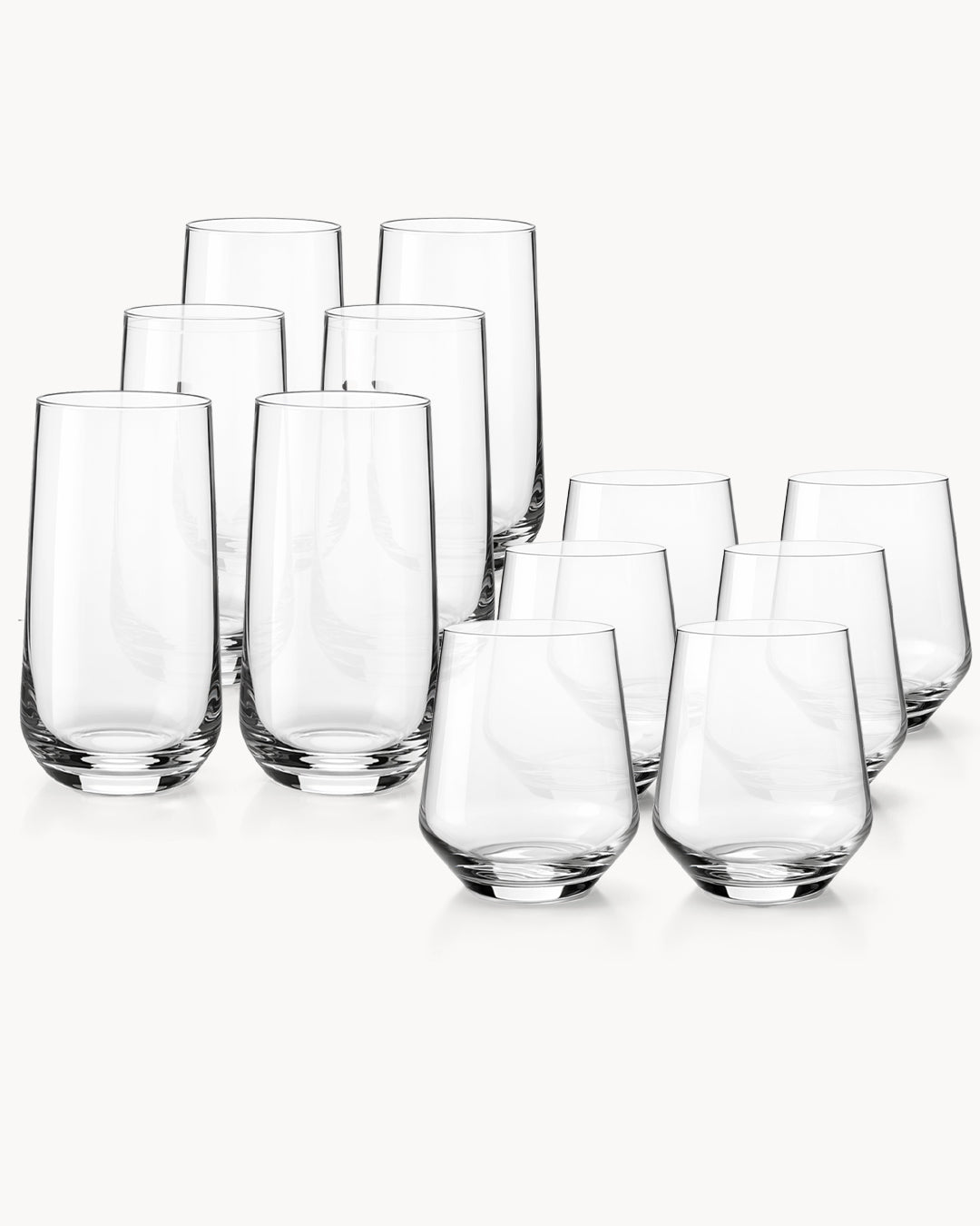 Gläser Riva 12er Set 420 ml und 460 ml