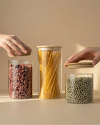 Vorratsglas mit Holzdeckel 1400 ml