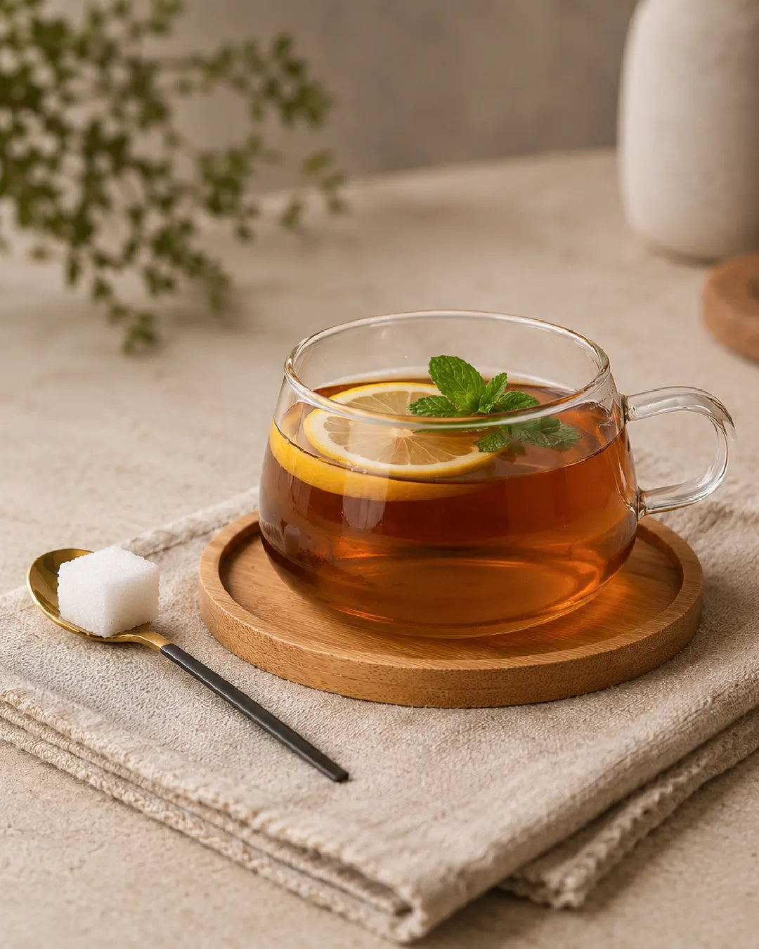 Kaffeetassen aus Glas Olea 4er Set 280 ml