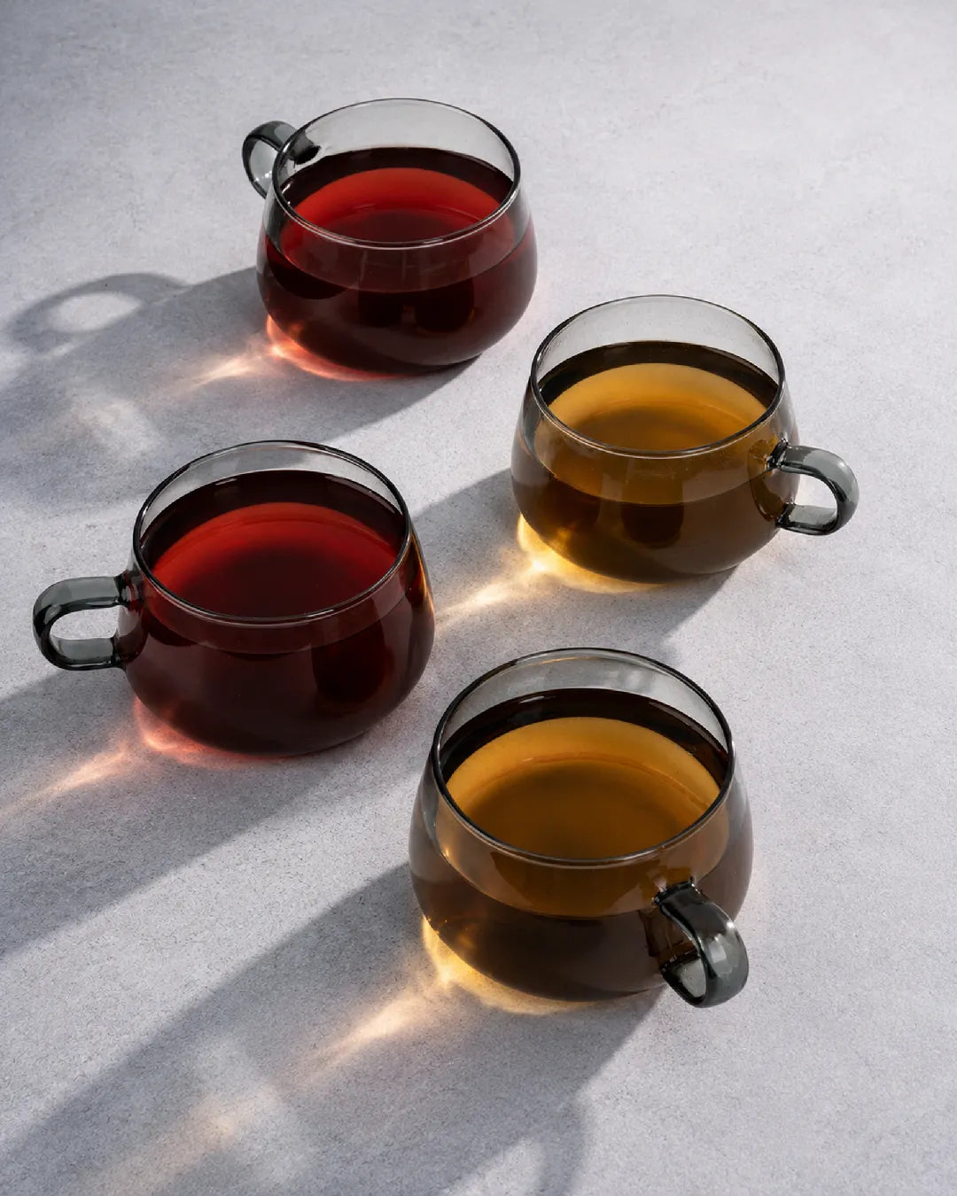 Kaffeetassen aus Glas Olea 4er Set 280 ml