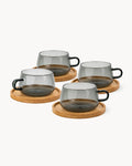 Kaffeetassen aus Glas Olea 4er Set 280 ml