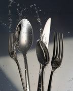Besteckset Silber aus Edelstahl 18/10