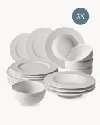 Geschirrset Oasis 48 teilig für 12 Personen mit Suppentellern