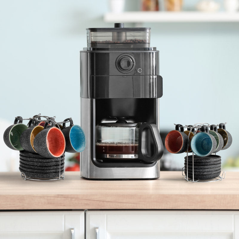 Miamio Cappuccinotassen Las Palmitas 6er Set Keramik 190ml