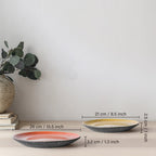 Miamio Teller Set Las Palmitas 6er Keramik 21-26 cm