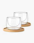 Doppelwandige Cappuccinogläser 2er Set Lagoa 180 ml