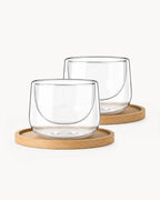 Doppelwandige Cappuccinogläser 2er Set Lagoa 180 ml