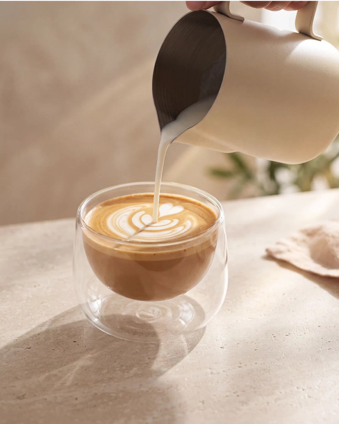 Doppelwandige Cappuccinogläser 2er Set Lagoa 180 ml