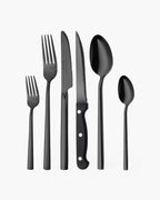 Besteckset Schwarz aus Edelstahl 18/10